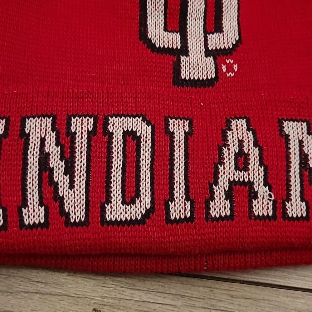 INDIANA Hoosiers Red Winter‎ Hat Beanie Knit Hat Cap 40 POINT RARE